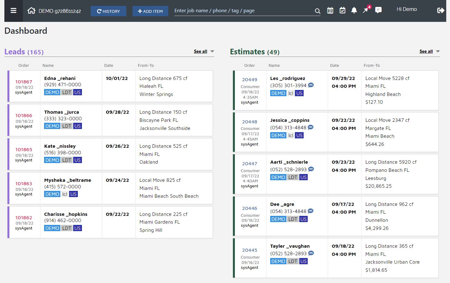 Granot Moving Software